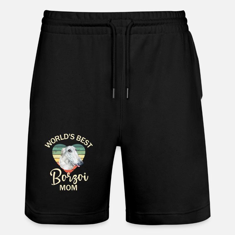 Chien Borzoi - Short de jogging bio TRAINER Stanley/Stella unisexe - noir