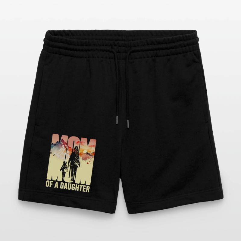 Mutter mit einer Tochter Muttertag Berge Mama Kind Stanley/Stella Unisex Bio Joggingshorts Trainer 