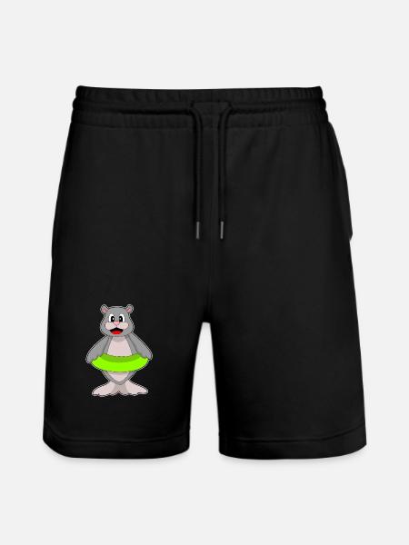 Seal Swimming Swimming Ring Summer - Stanley/Stella Trainer Unisex Organic Jogging Shorts - black