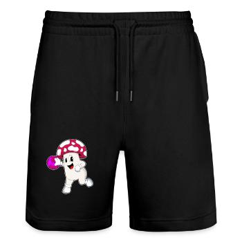 Pilz Handballeur Handball Handball - Short de jogging bio TRAINER Stanley/Stella unisexe - noir - Devant - Nik (191cm) & Marisol (170cm)
