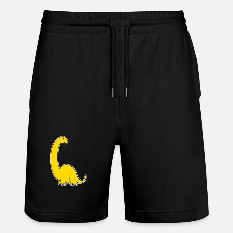 Dino jaune doux - Short de jogging bio TRAINER Stanley/Stella unisexe - noir