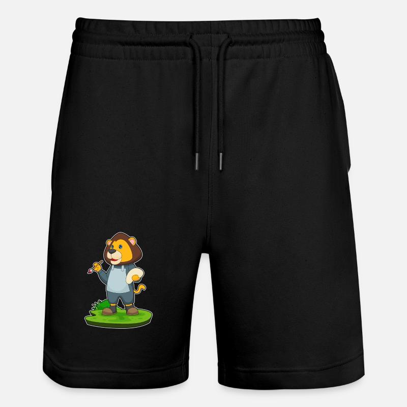 Pinceau Lion - Short de jogging bio TRAINER Stanley/Stella unisexe - noir