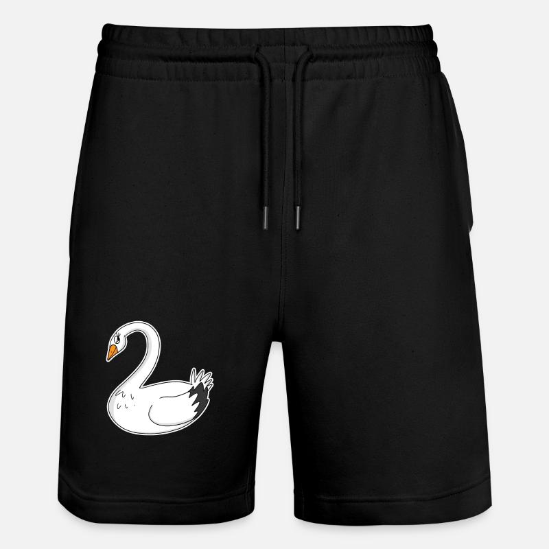 Cygne - Short de jogging bio TRAINER Stanley/Stella unisexe - noir