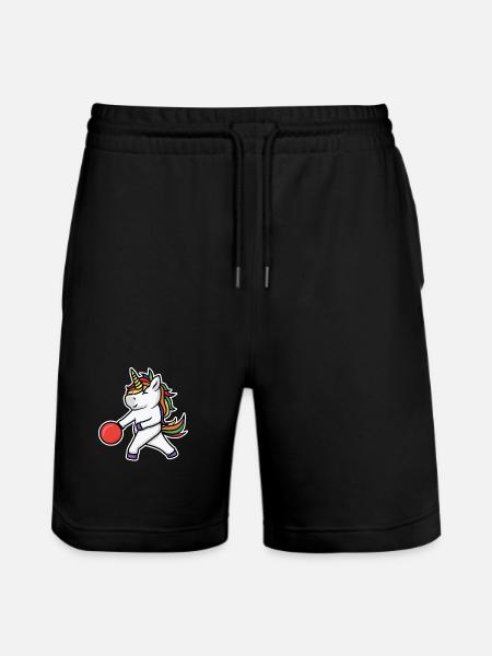Enfants Bowling Licorne - Short de jogging bio TRAINER Stanley/Stella unisexe - noir