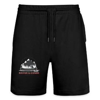 Wassersport - Stanley/Stella Unisex Bio Joggingshorts Trainer  - Schwarz - Vorne - Nik (191cm) & Marisol (170cm)