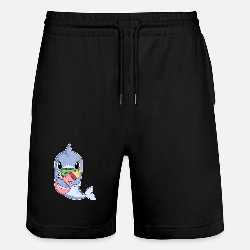 Bébé dauphin - Short de jogging bio TRAINER Stanley/Stella unisexe - noir
