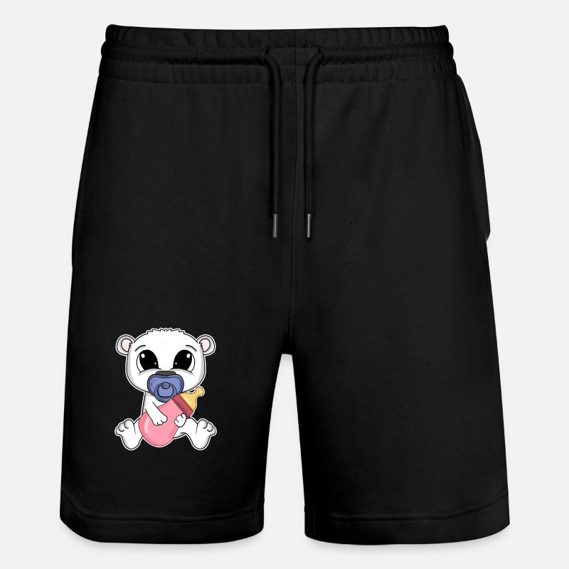 Bébé ours - Short de jogging bio TRAINER Stanley/Stella unisexe - noir