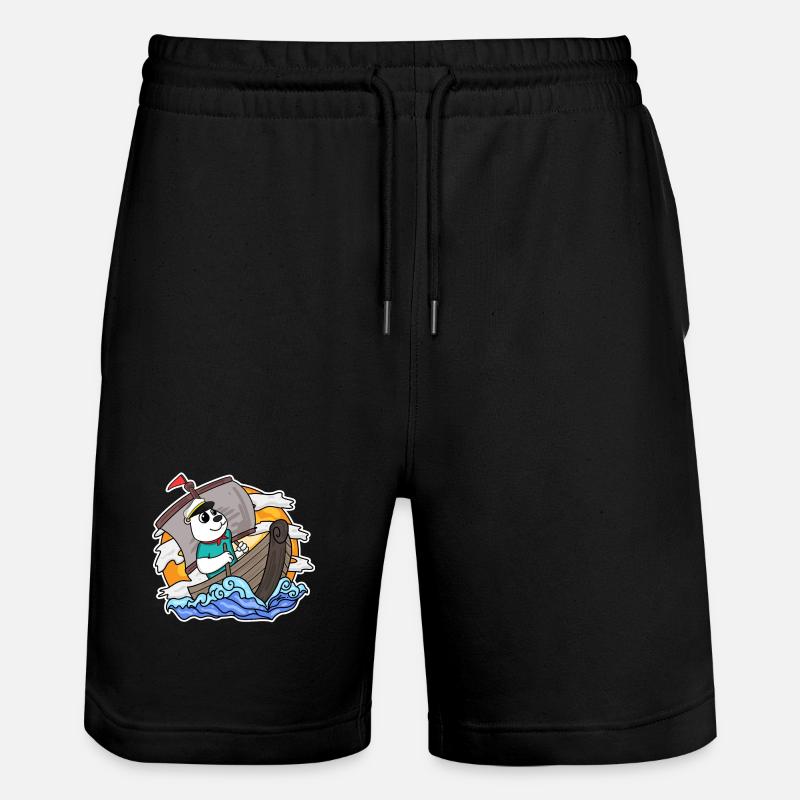 Capitaine Sailor Bear - Short de jogging bio TRAINER Stanley/Stella unisexe - noir