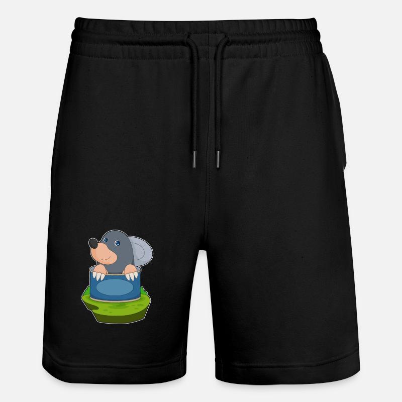Mole Tin - Stanley/Stella Trainer Unisex Organic Jogging Shorts - black