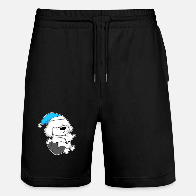 Dormir, Fatigue, Chien - Short de jogging bio TRAINER Stanley/Stella unisexe - noir
