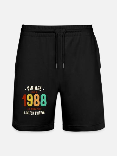 Millésime 1988 Edition Limitée - Short de jogging bio TRAINER Stanley/Stella unisexe - noir