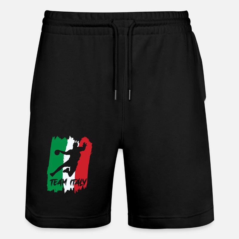 Équipe d’Italie de handball - Short de jogging bio TRAINER Stanley/Stella unisexe - noir