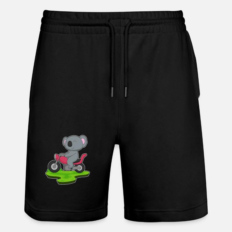 Koala Motorrad - Stanley/Stella Unisex Bio Joggingshorts Trainer  - Schwarz