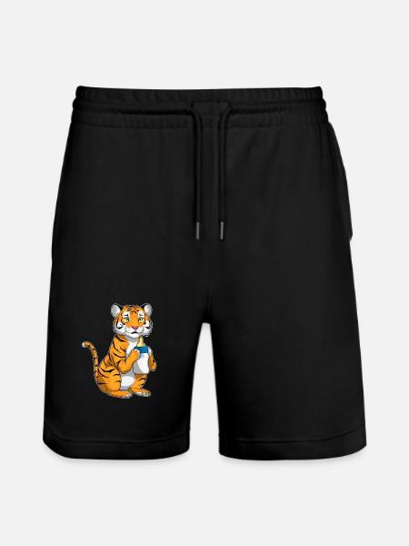 Lait pour biberon Tiger - Short de jogging bio TRAINER Stanley/Stella unisexe - noir