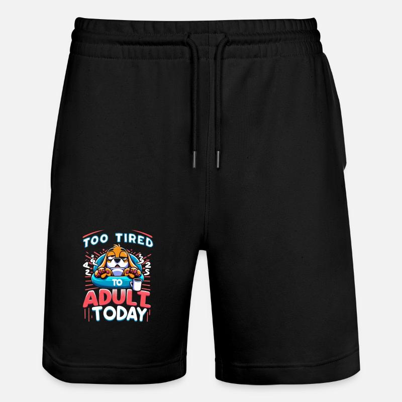 Chien trop fatigué - Short de jogging bio TRAINER Stanley/Stella unisexe - noir