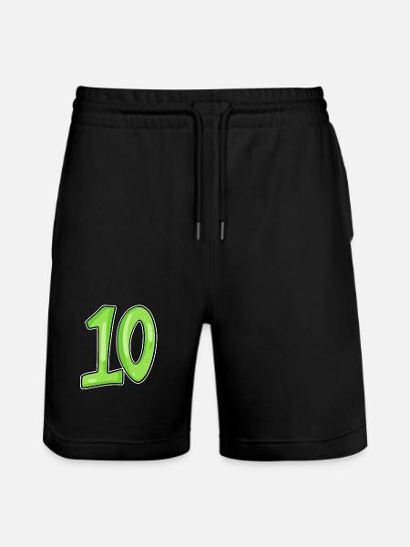 Dix numéros 10 Nombre - Short de jogging bio TRAINER Stanley/Stella unisexe - noir