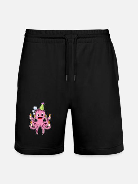 Bougies d’anniversaire Octopus - Short de jogging bio TRAINER Stanley/Stella unisexe - noir