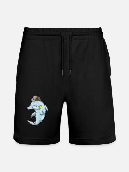 Dolphin Poker Poker Chips - Stanley/Stella Trainer Unisex Organic Jogging Shorts - black