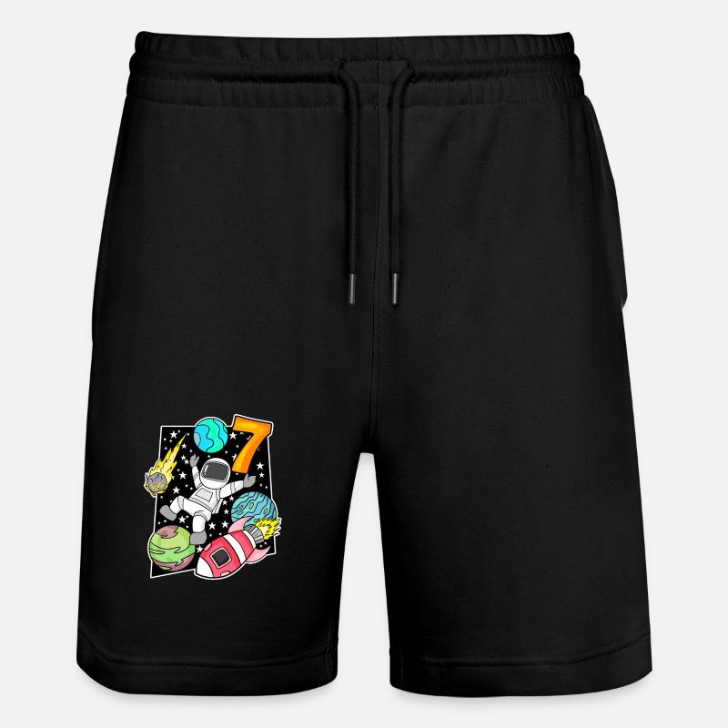 7 Garçon d’anniversaire astronaute - Short de jogging bio TRAINER Stanley/Stella unisexe - noir