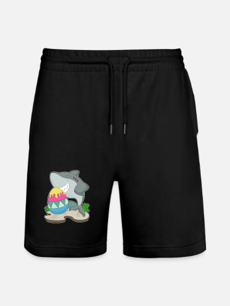 Oeuf de Pâques requin - Short de jogging bio TRAINER Stanley/Stella unisexe - noir