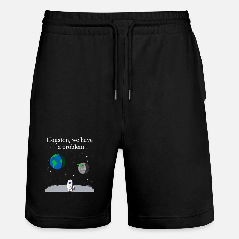 Houston : nous avons un problème - Short de jogging bio TRAINER Stanley/Stella unisexe - noir