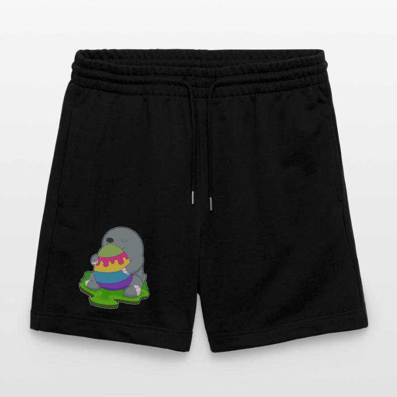 Mole Easter Easter Egg Stanley/Stella Trainer Unisex Organic Jogging Shorts
