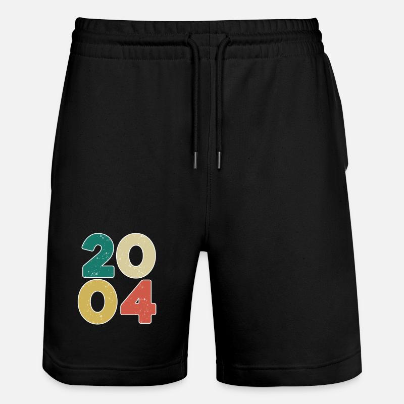 2004 - Year 2004 - Year 2004 - Stanley/Stella Trainer Unisex Organic Jogging Shorts - black