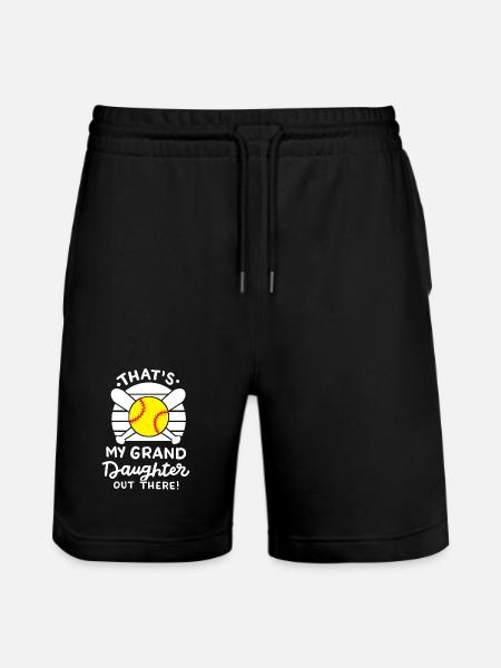 Softball Oma Opa - Stanley/Stella Unisex Bio Joggingshorts Trainer - Schwarz