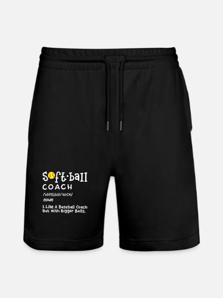 Softball Trainer - Stanley/Stella Unisex Bio Joggingshorts Trainer  - Schwarz