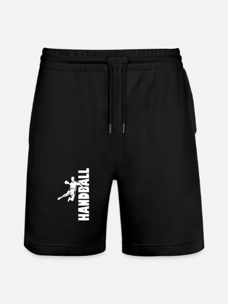 Handball Player Handball Ball Handball Game - Stanley/Stella Trainer Unisex Organic Jogging Shorts - black