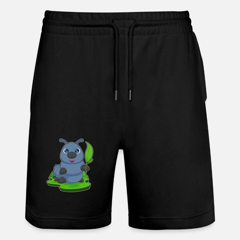 Raupe Blatt - Stanley/Stella Unisex Bio Joggingshorts Trainer  - Schwarz