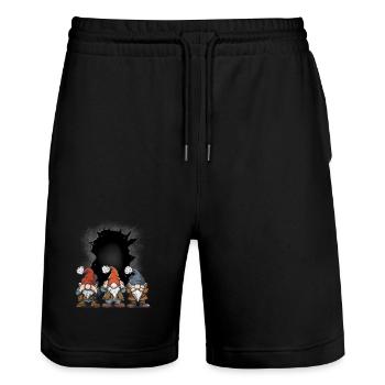 Dwarfs, Dwarfs, Gnomes, , , Fairy Tales, Child - Stanley/Stella Trainer Unisex Organic Jogging Shorts - black - Front - Nik (191cm) & Marisol (170cm)