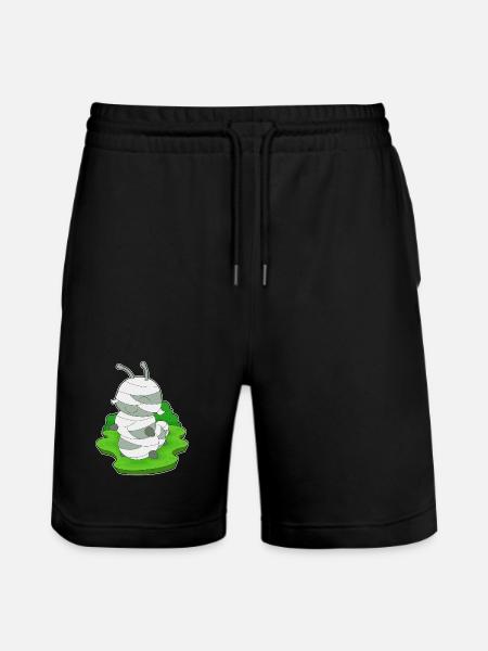 Caterpillar Halloween Mummy - Stanley/Stella Trainer Unisex Organic Jogging Shorts - black