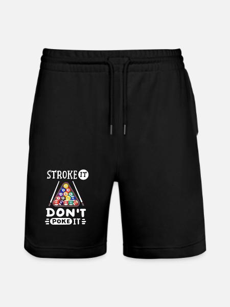 Billardspieler Billard - Stanley/Stella Unisex Bio Joggingshorts Trainer  - Schwarz