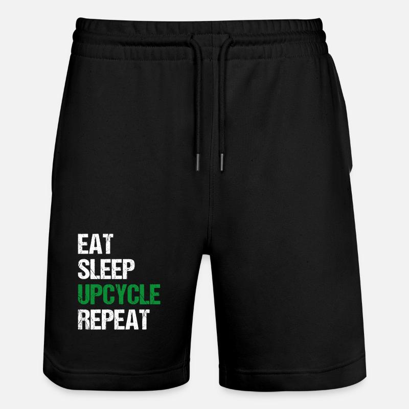Upcycle Repeat - Stanley/Stella Unisex Bio Joggingshorts Trainer  - Schwarz