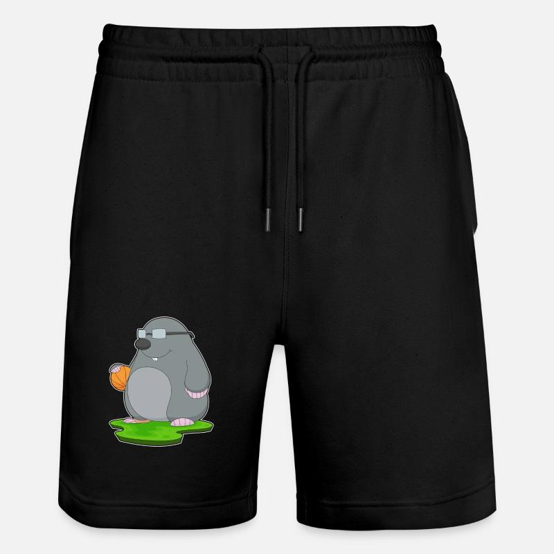 Taupe Basketteur Basketteur - Short de jogging bio TRAINER Stanley/Stella unisexe - noir
