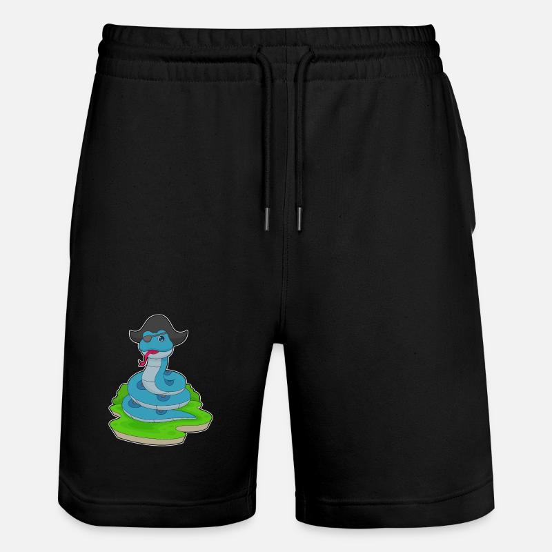 Serpent Pirate Chapeau de Pirate - Short de jogging bio TRAINER Stanley/Stella unisexe - noir