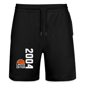 20th Anniversary 2004 Limited Edition Basketball - Stanley/Stella Trainer Unisex Organic Jogging Shorts - black - Front - Nik (191cm) & Marisol (170cm)
