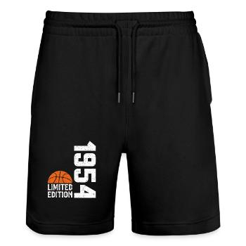 Basketball in limitierter Auflage zum 70-jährigen - Stanley/Stella Unisex Bio Joggingshorts Trainer  - Schwarz - Vorne - Nik (191cm) & Marisol (170cm)