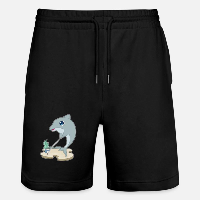 Dolphin Golf Golf Clubs - Short de jogging bio TRAINER Stanley/Stella unisexe - noir