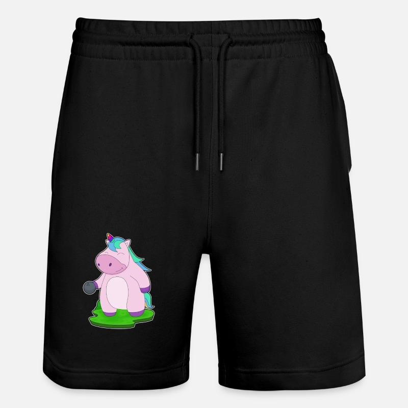 Einhorn Bowling Bowlingkugel - Stanley/Stella Unisex Bio Joggingshorts Trainer  - Schwarz