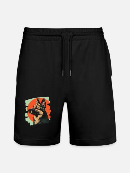 Sheepdog - Stanley/Stella Trainer Unisex Organic Jogging Shorts - black