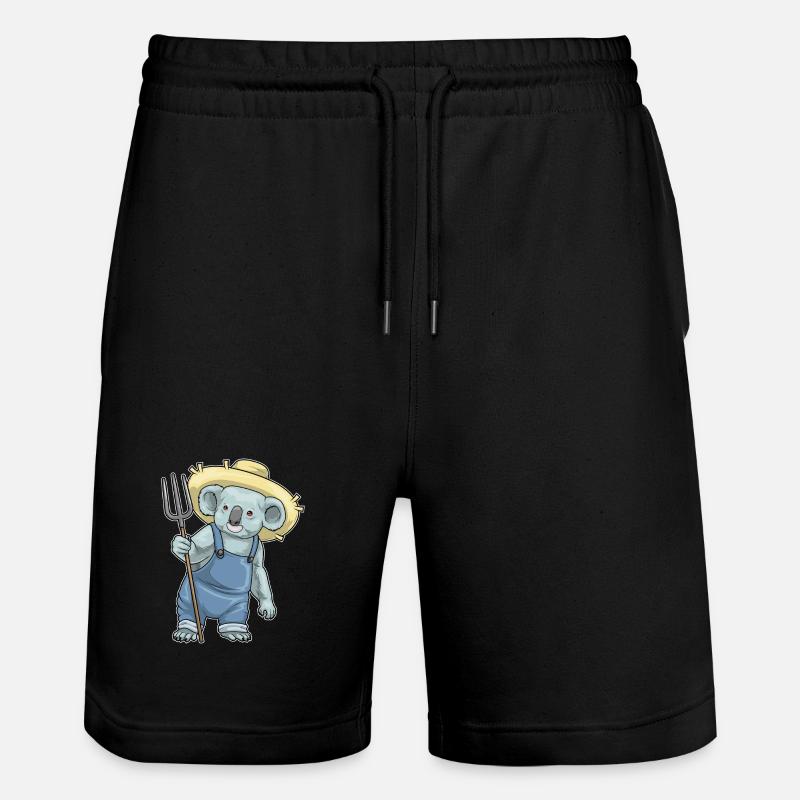 Fourche Koala Farmer - Short de jogging bio TRAINER Stanley/Stella unisexe - noir
