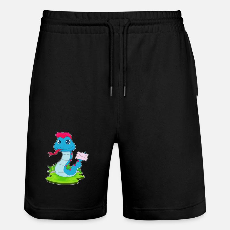 Lettre de serpent - Short de jogging bio TRAINER Stanley/Stella unisexe - noir