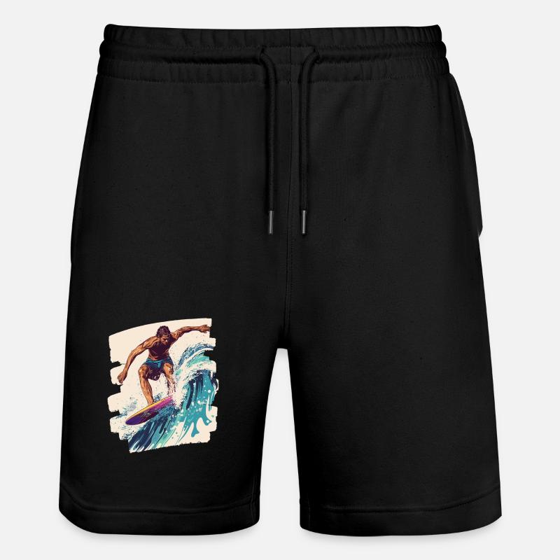 Surfeur Surf Planche de surf Surf - Short de jogging bio TRAINER Stanley/Stella unisexe - noir