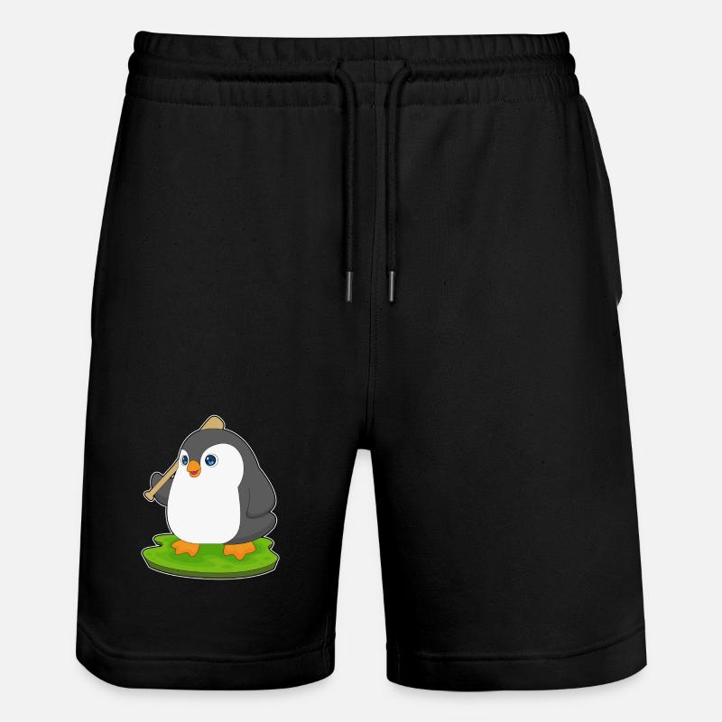 Penguin Baseball Batte de Baseball - Short de jogging bio TRAINER Stanley/Stella unisexe - noir