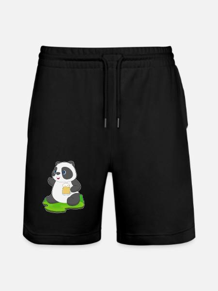 Bière Panda - Short de jogging bio TRAINER Stanley/Stella unisexe - noir