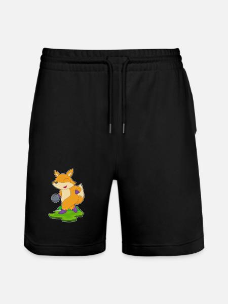 Fox Bowling Bowling Ball - Stanley/Stella Trainer Unisex Organic Jogging Shorts - black