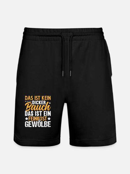 Humoristisk ordsprog om maven - Stanley/Stella Trainer økologiske unisex joggingshorts - sort