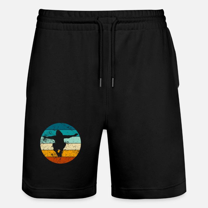 Parkour Jump - Design urbain dynamique - Short de jogging bio TRAINER Stanley/Stella unisexe - noir
